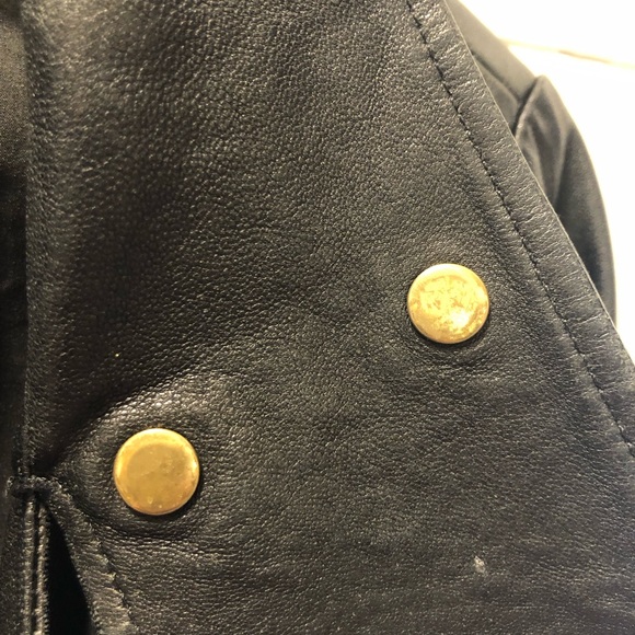 Mackage Black Moto Lamb Leather Biker Made for Aritzia - Picture 11 of 15